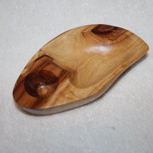 wooden bowl for avocado pit and fruit